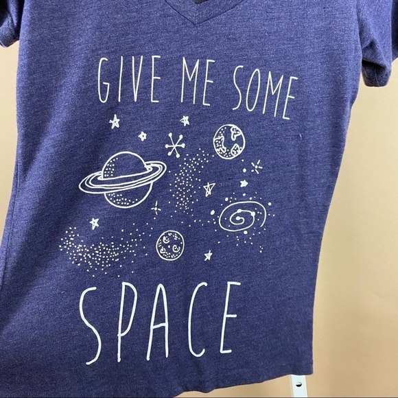 Give Me Some Space Size Small Planets Astrology Solar System Graphic Tee Boho - Picture 2 of 5